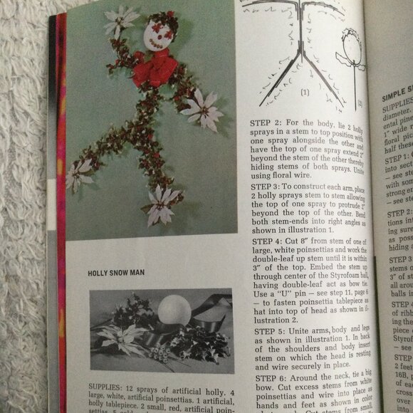 Christmas Decor  Crafts Booklet -Ornaments -Nativity -TreeTrim -Wreaths -Snowmen - Picture 4 of 6